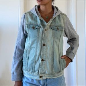 Ring of fire. Jean-hoodie. Size: XL